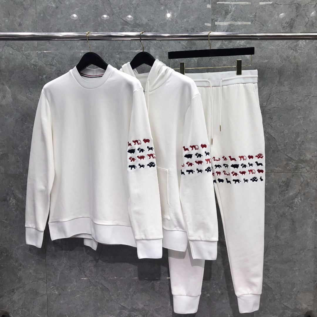 [대리석집] 톰브라운 루프백 애니멀 아이콘 4-바 크루넥 스웨트셔츠